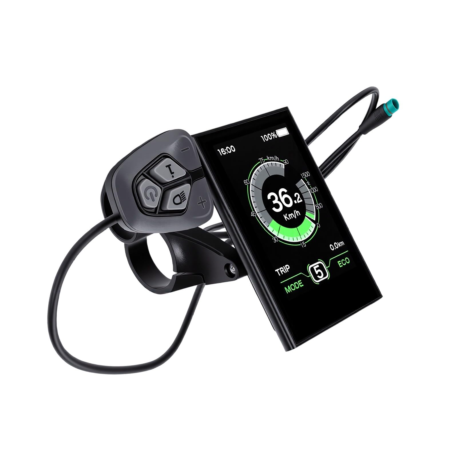 Cryfokt Pantalla LCD para Bicicleta Eléctrica, Monitor de Visualización