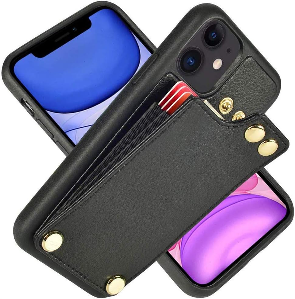 LAMEEKU iPhone 11 Wallet Case, iPhone 11 Card Holder Case, iPhone 11