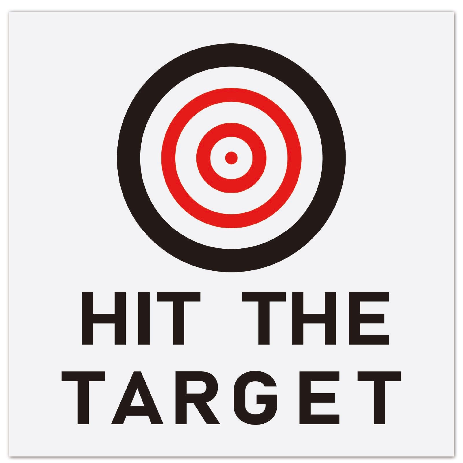 GORGECRAFT 10Pcs Bullseye Toilet Target Stickers Pee Training Decals Hit The Target Black Red 3 Loops Bullseye Pattern