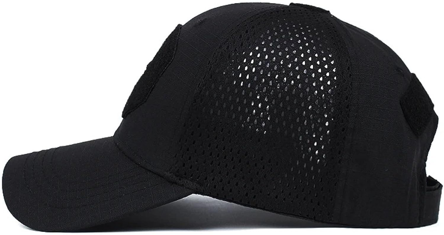 HANERREAL Skull Mesh Baseball Cap Men Tactical Operator Caps Fitted Outdoor Breath Hats - Image 5