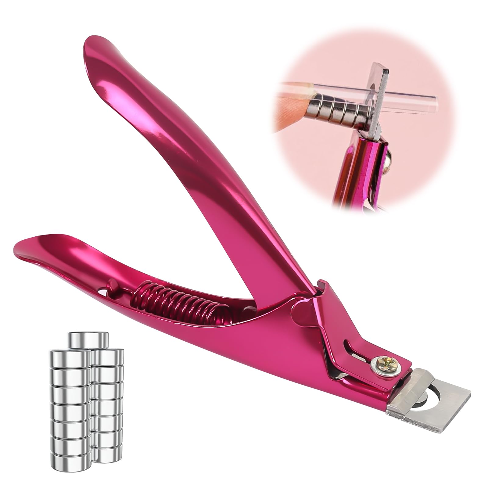 Nagelknipser Gelngel mit 15 Magneten, Professional Nagelknipser fr  Kunstngel Tip Cutter Nail Clipper Gelngel Zubehr Nagel Zubehr  Nagelschneider fr Fake Nails Gel Ngel Knstliche Ngel (Rosa) :  Amazon.de: Kosmetik
