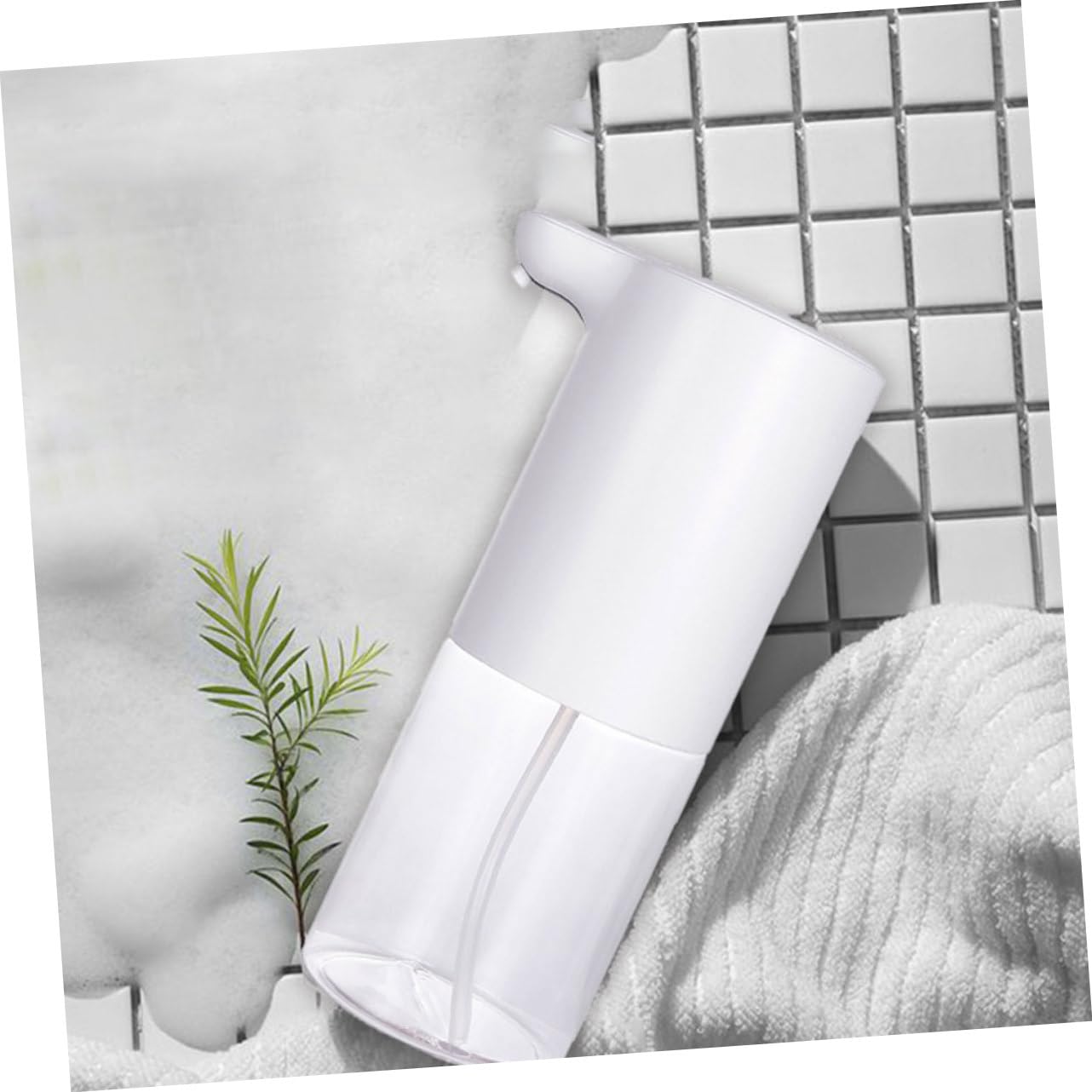 Dispenser di Sapone Automatico a Induzione 320ml in Abs Bianco