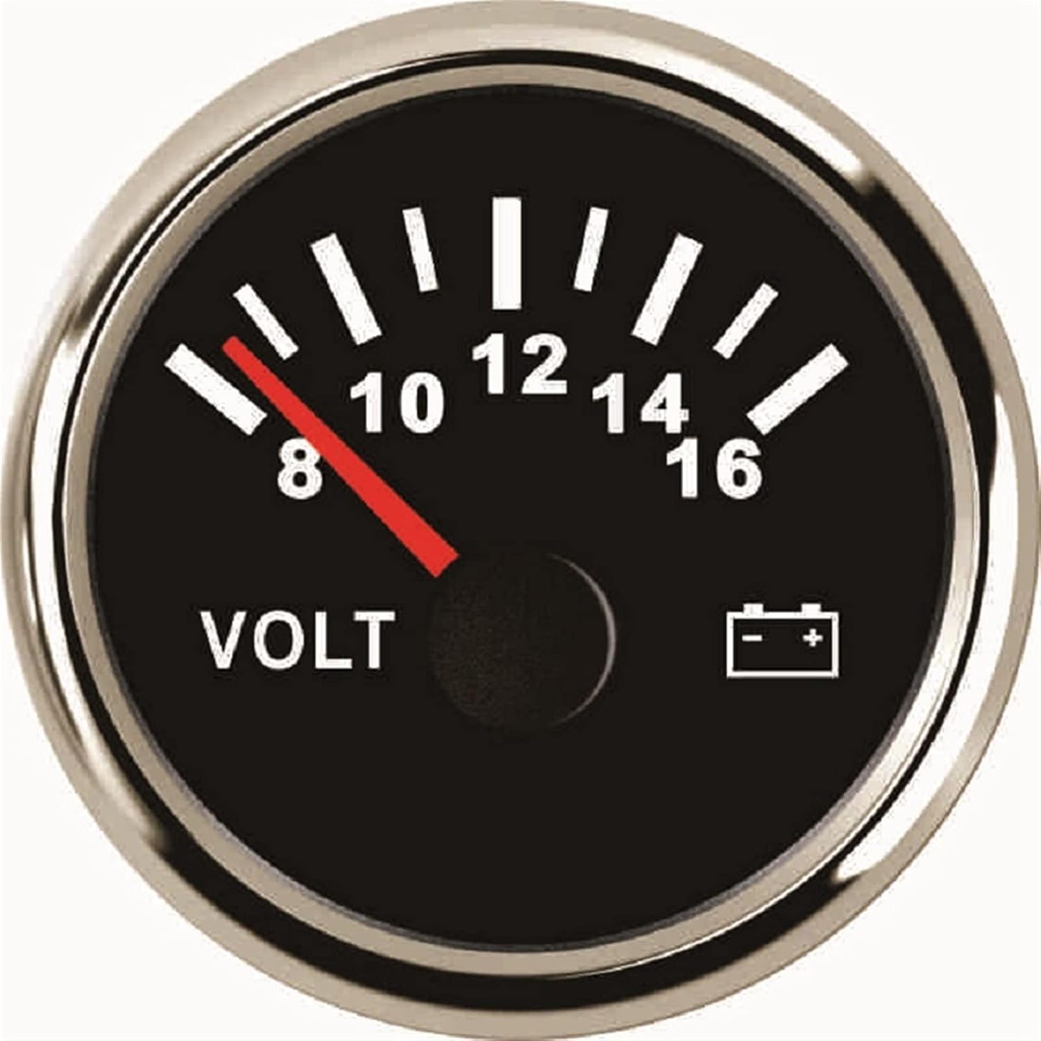 52mmユニバーサルカー電圧計防水電圧計8 16v Ip67 オートボートヨットのため