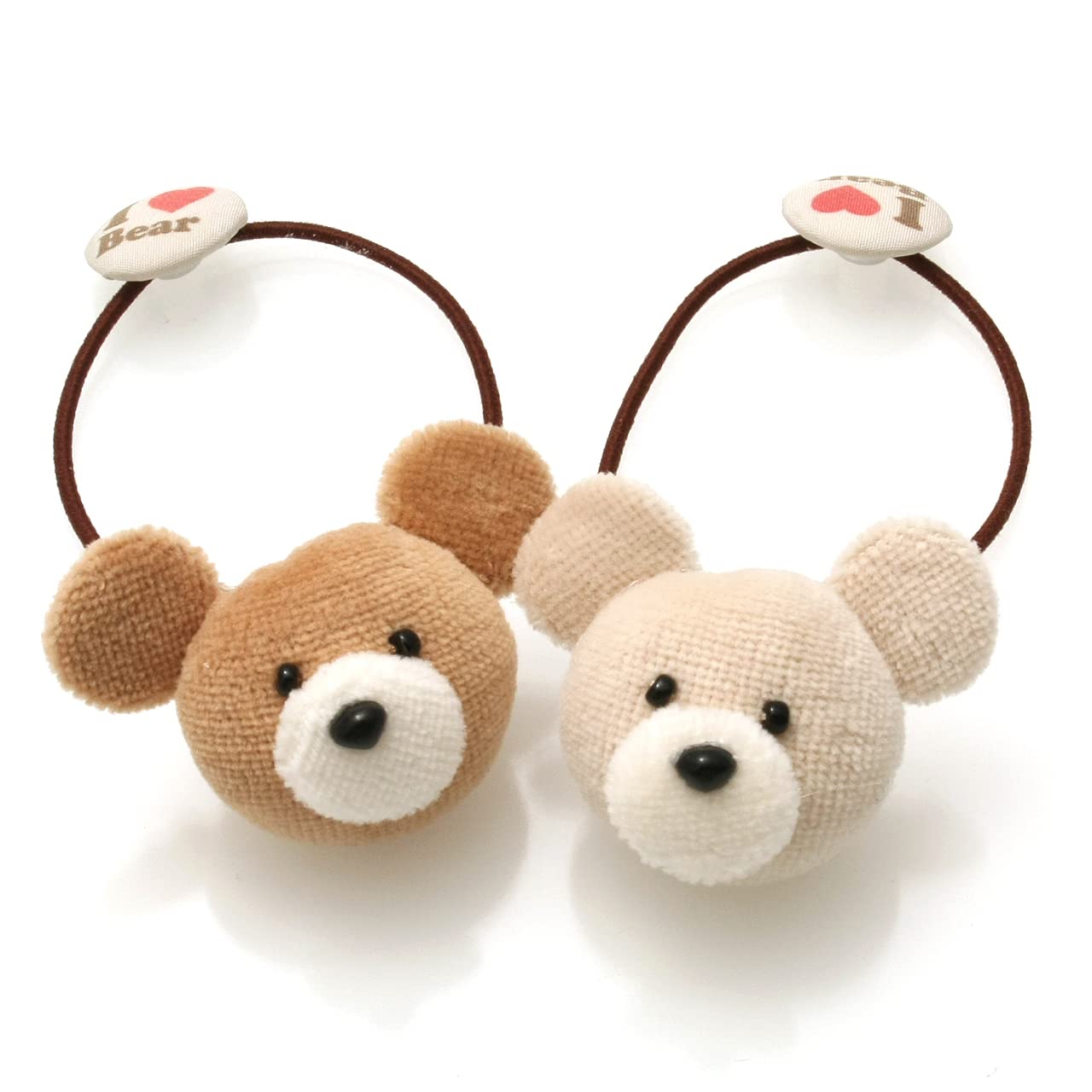 Amazon.co.jp: ヘアゴム キッズ くまちゃん 【C25-14】キッズヘアゴム
