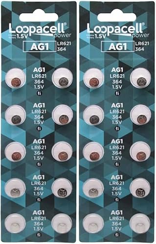 loopacell AG1LR621364pilas alcalinas Reloj X 20 disponible en Yaxa Colombia