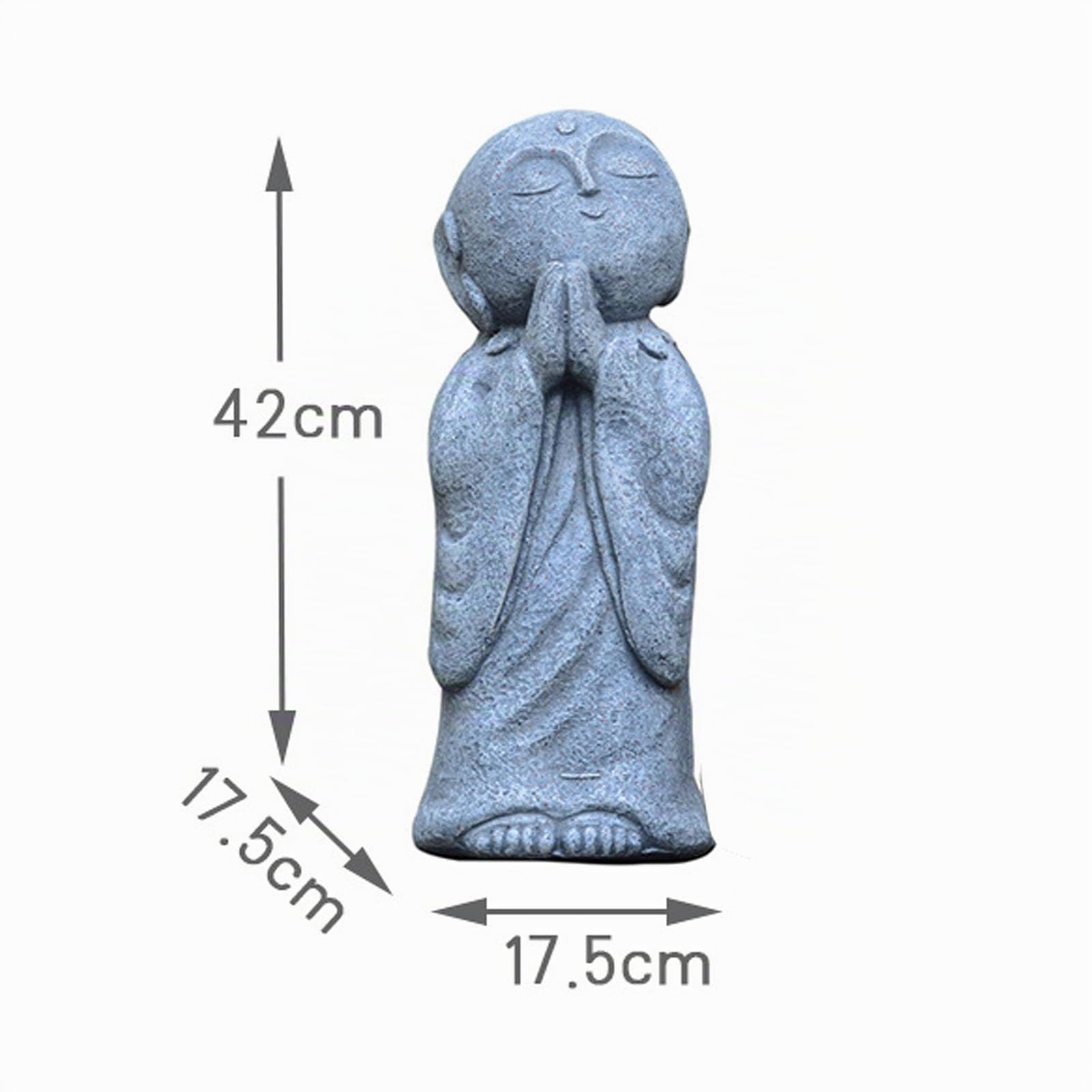 Statue de Bouddha Jizo Ornement Jardin Zen Bouddha Moine Statue Moine Décoration Figures Statue de Bouddha Robuste for l'extérieur de la Maison ou Votre Jardin comme décoration extérieure