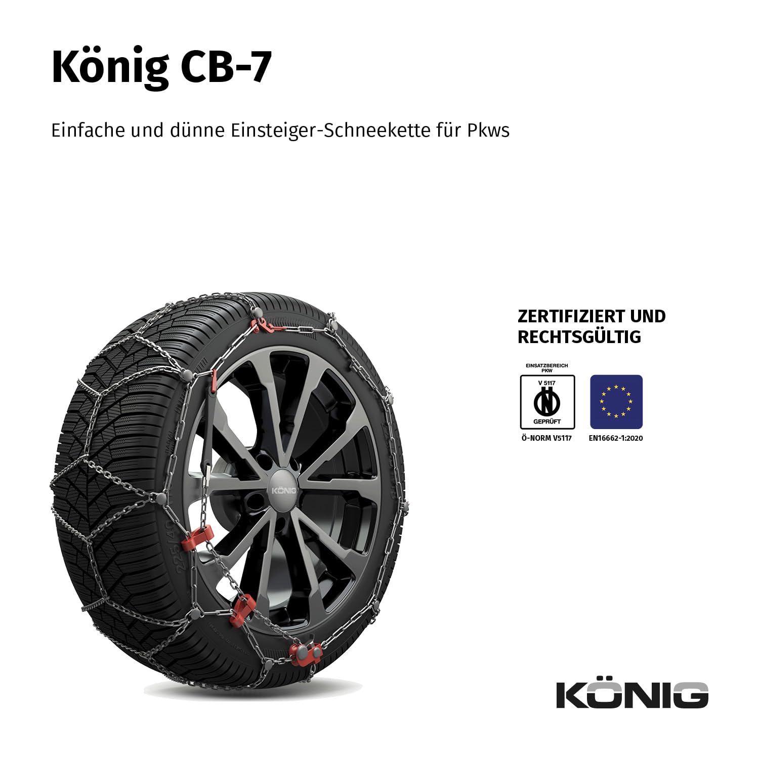 KÖNIG CB-7 104 - Schneeketten