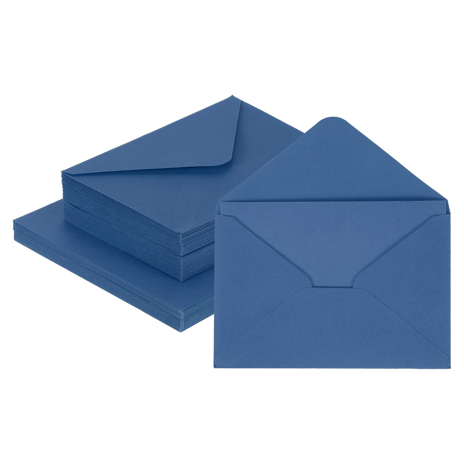 sourcing map 50 Pack 5.9x7.9 Blank Cardstock Paper with Envelope, Cobalt Blue Card Stock Bulk Thick Folded Heavy Cardstock Paper for Printer DIY Cards Greeting Gift Wedding Postcards