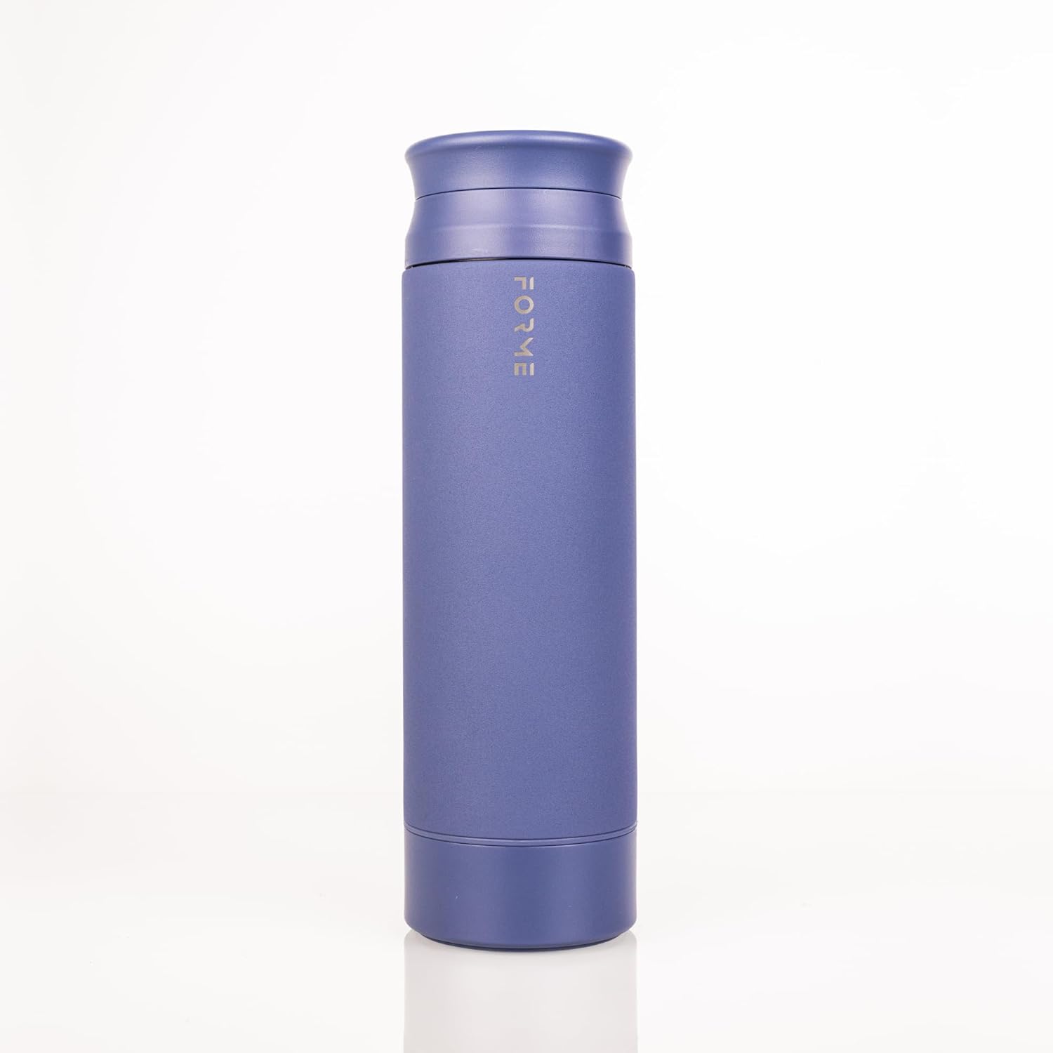 FORME – Blender Shaker Bottle, Leakproof Double Insulated Stainless Steel, Noiseless Shaker Bottle for Hot & Cold Drinks with Supplement Storage, Ideal for Protein & Shakes (Slate Blue, 16.9 ounces)