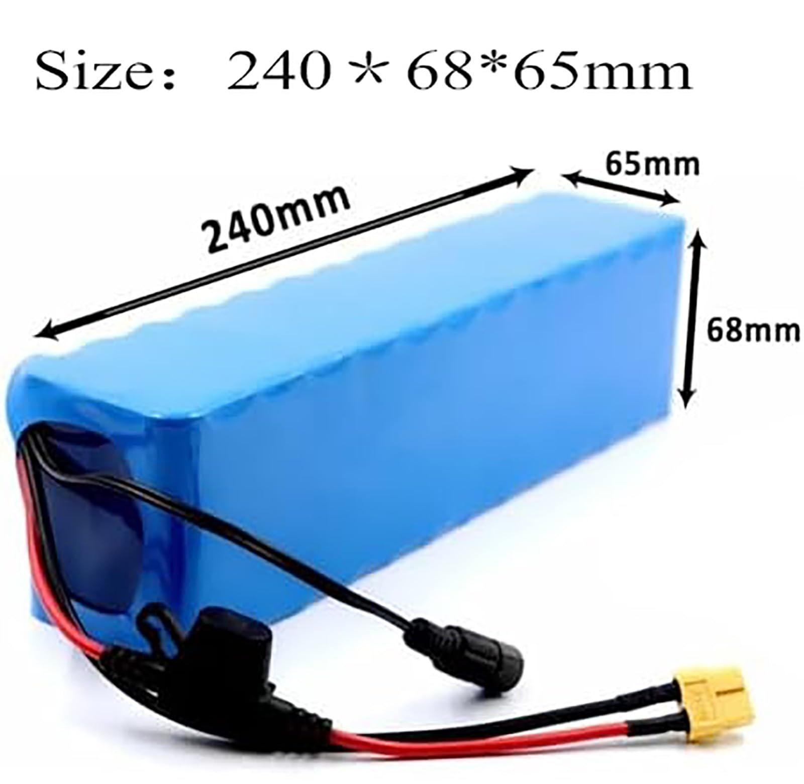 Batterie Lithium-Ion 48 V 30 Ah Avec Protection BMS Intégrée Et Chargeur Pour Vélos Et Scooters Électriques - Capacité De 30 Ah XT60,48V 30AH