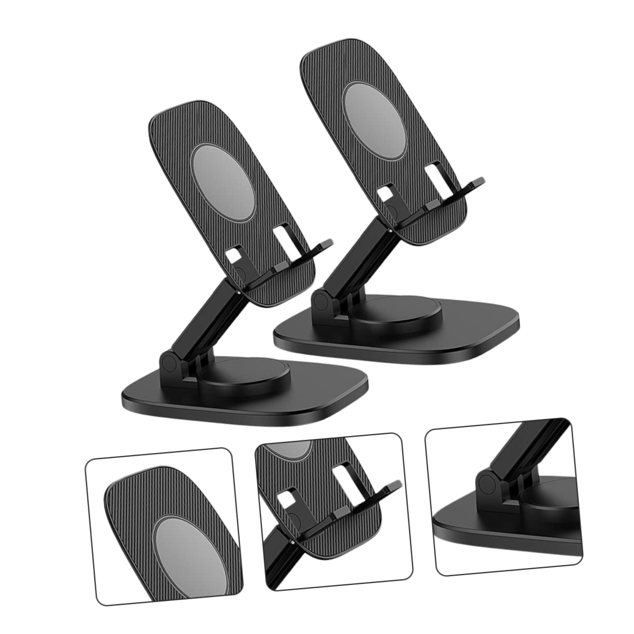 2 Pezzi per Telefono Scrivania Rotante Smartphone e Tablet Accessorio per Videochiamate e Visione Film