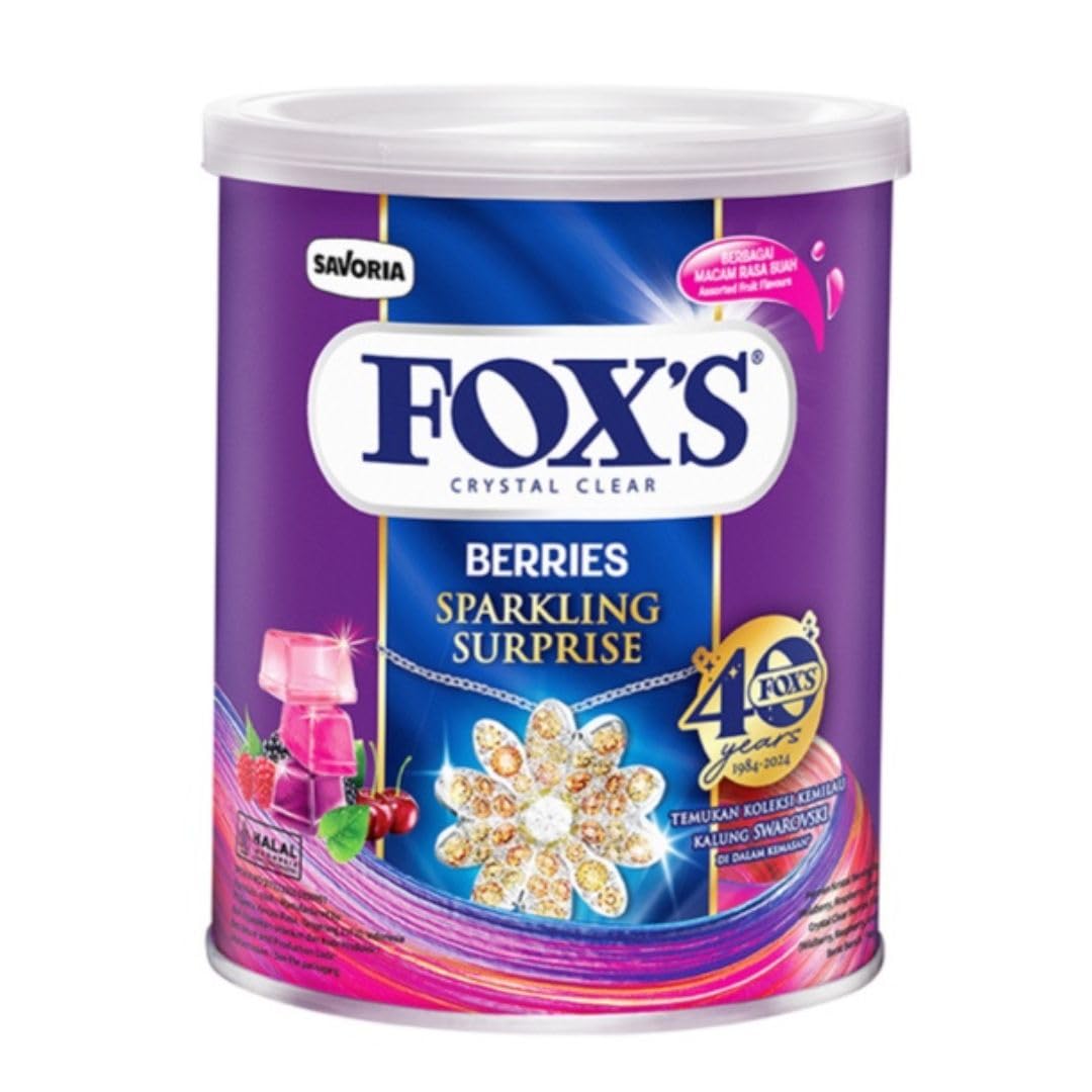 Fox's Crystal Clear Berries Sparkling Surprise Candy – Fruity Hard