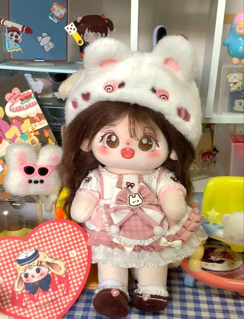 (保留用購入不可)20cm ぬいぐるみ服　ピンクウサギ5点セット Amazon.co.jp: 20cm ぬいぐるみ 服 ピンク うさぎ ワンピ ース 5
