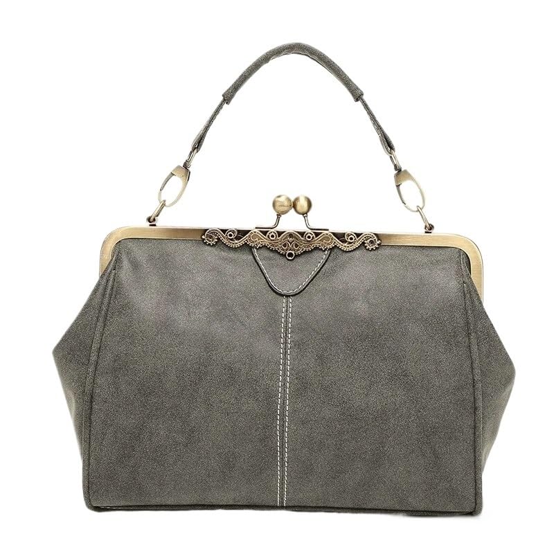 Sac à main rétro VELORE en cuir PU avec bandoulière réglable pour femme chic