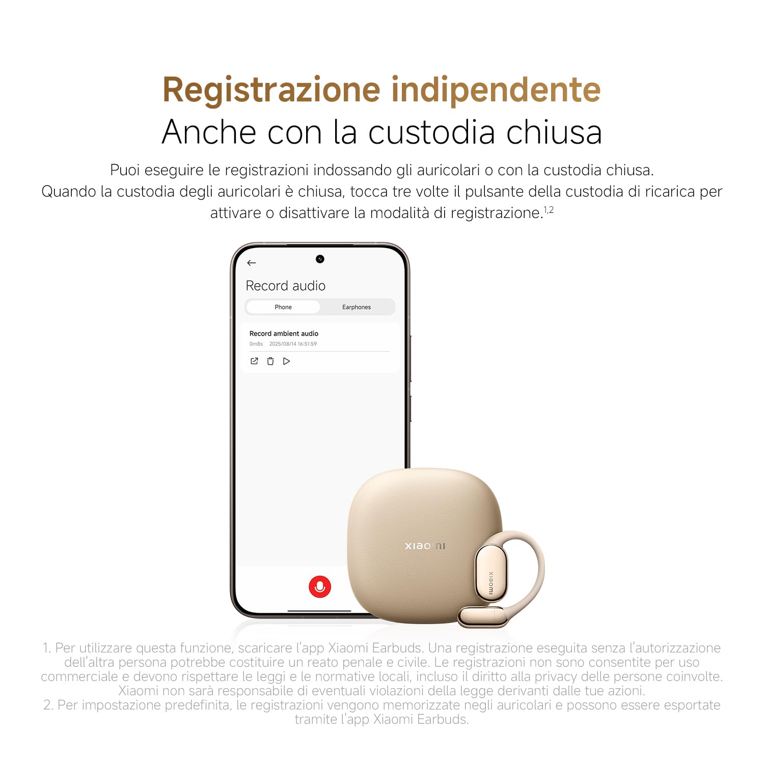 XIAOMI OpenWear Stereo Pro Open-Ear Auricolari, 45h Batteria,Grigio Titanio