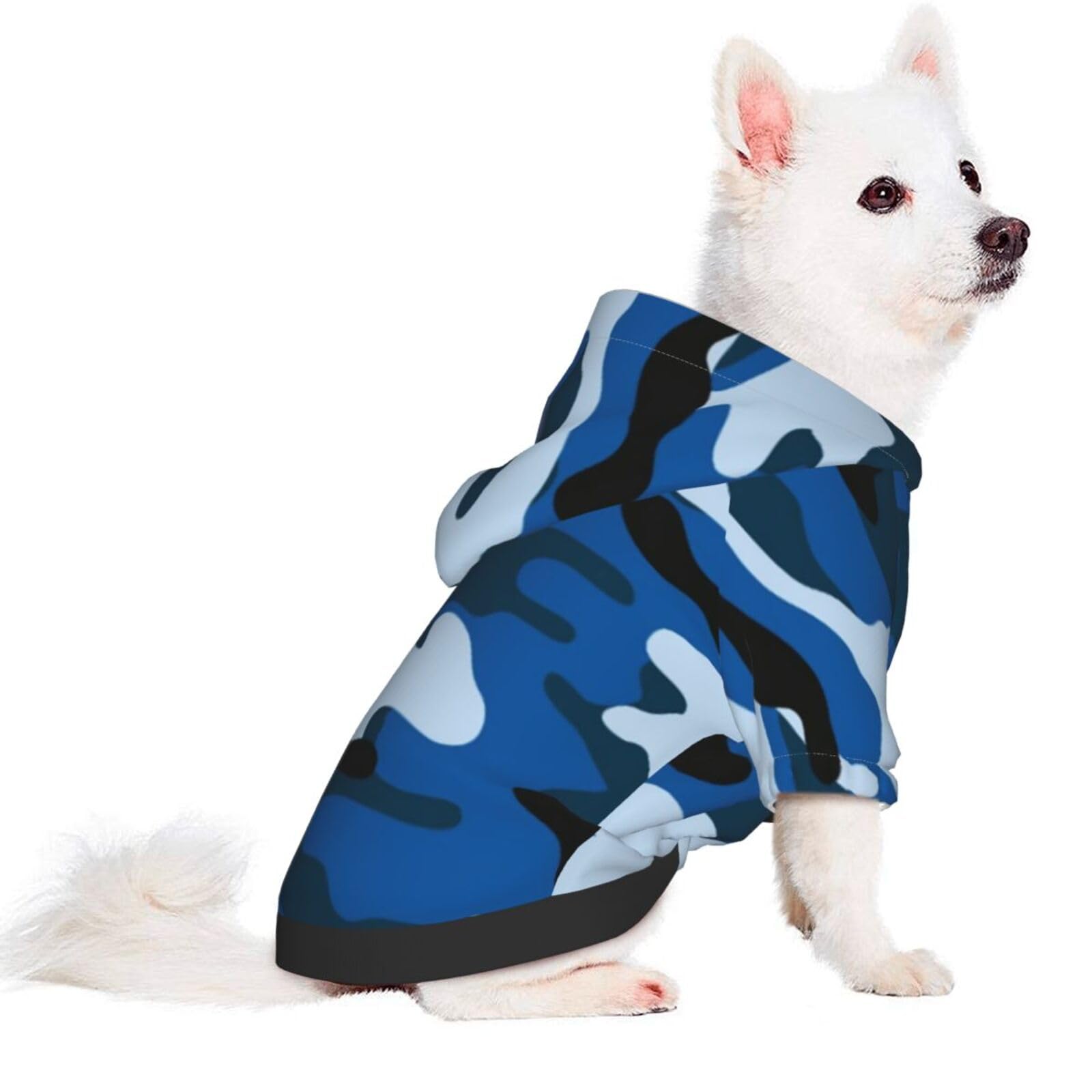 Amazon.co.jp: ペット服 犬服 迷彩柄 ブルーカモフラージュ 犬の服 犬