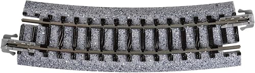 Miniatura 2 de Kato USA Model Train Products Unitrack, 12.402 in (12 3/8") Radius 15 grados Curve Track (4 piezas)