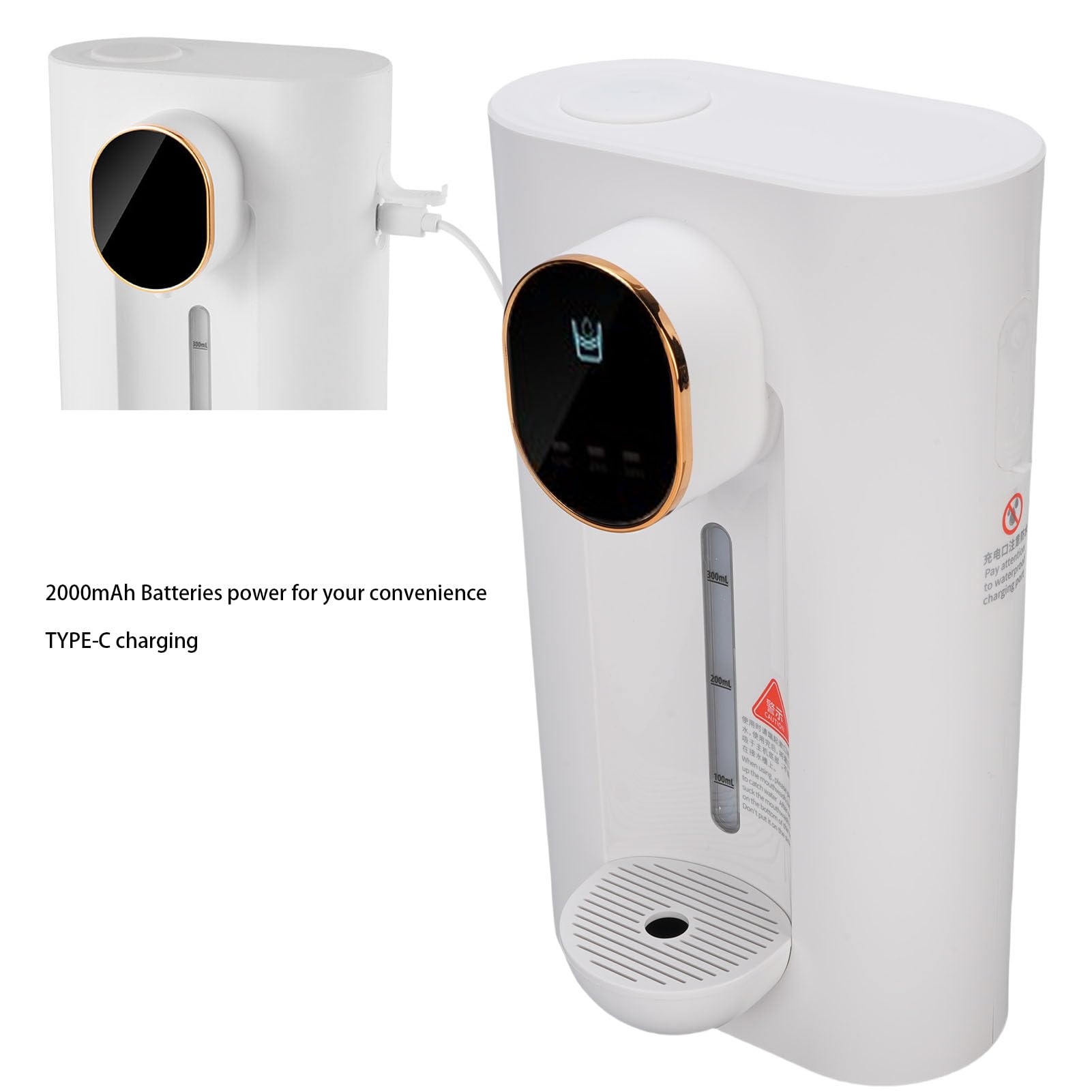 Automatische mondwaterdispenser, maxant mondwaterdispenser voor badkamer met 540 ml watertank, automatische mondspoeldispenser, wandhouder met magnetische herbruikbare beker voor kinderen en Automatische mondwaterdispenser, maxant mondwaterdispenser voor badkamer met 540 ml watertank, automatische mondspoeldispenser, wandhouder met magnetische herbruikbare beker voor kinderen en