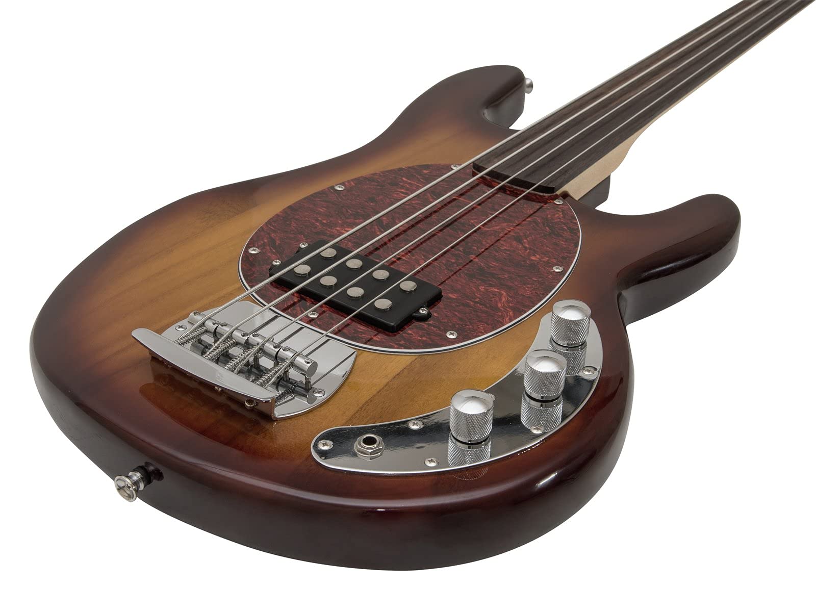 Dimavery MM-501 E-Bass, fretless, Tobacco (26222080) Marca