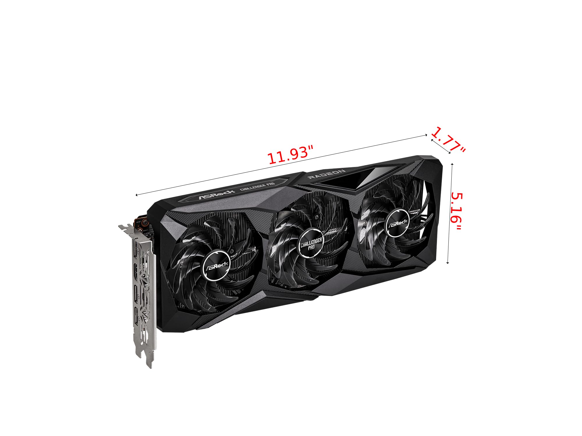 ASRock RX 7600 Challenger PRO OC AMD Radeon, 8GB, GDDR6, Triple