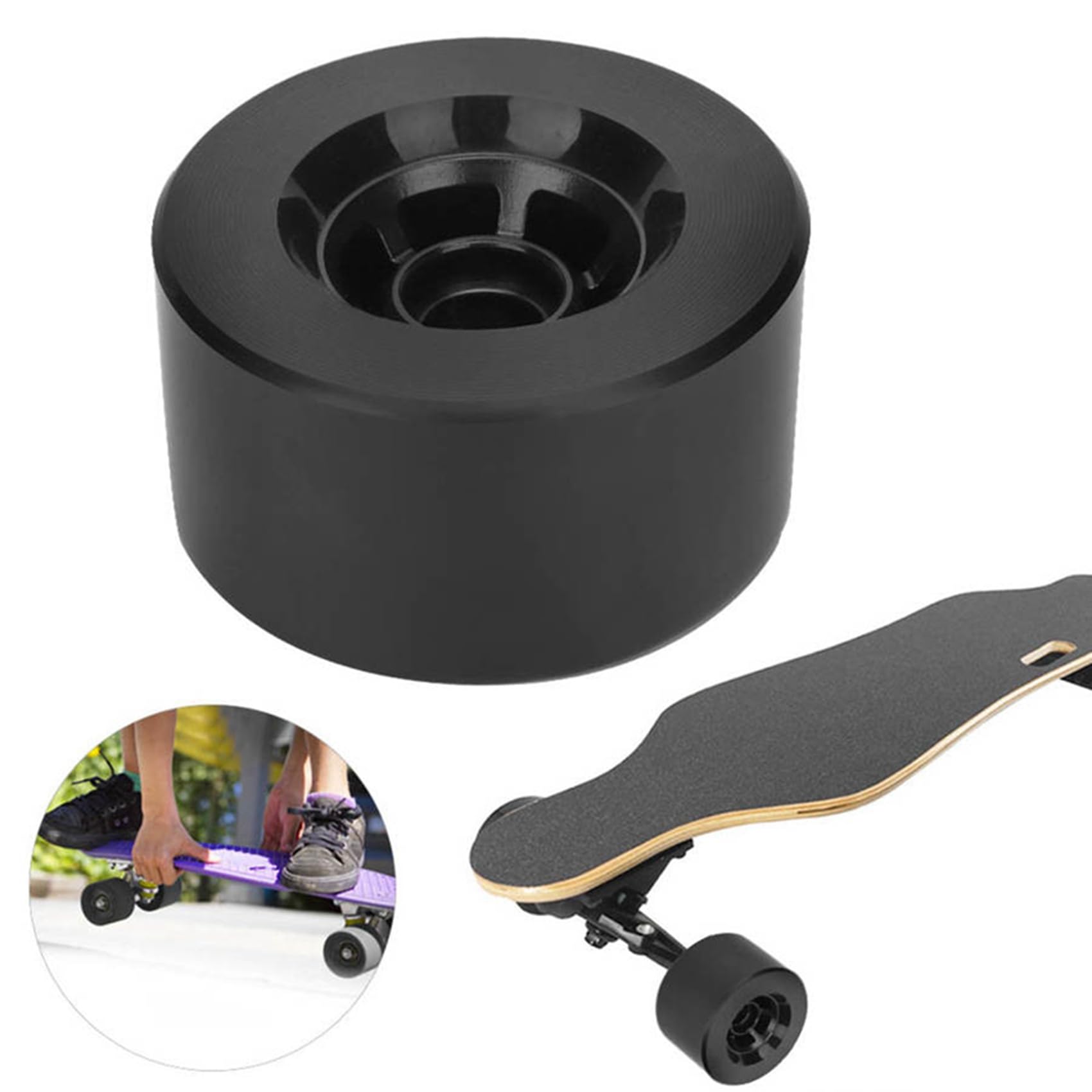 4X Longboard Planches à roulettes Électriques Pneus 90Mm PU 78A Roues Antichoc E-Skateboard Accessoires de Remplacement Pièces de Rechange