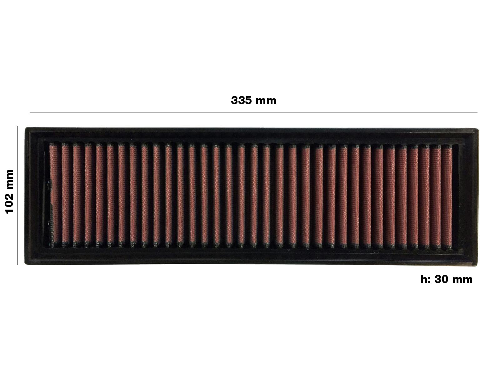 Simoni Racing SR140 Filtro Aria Sportivo, Filtro Aria a Pannello, Filtro Aria Lavabile e Riutilizzabile