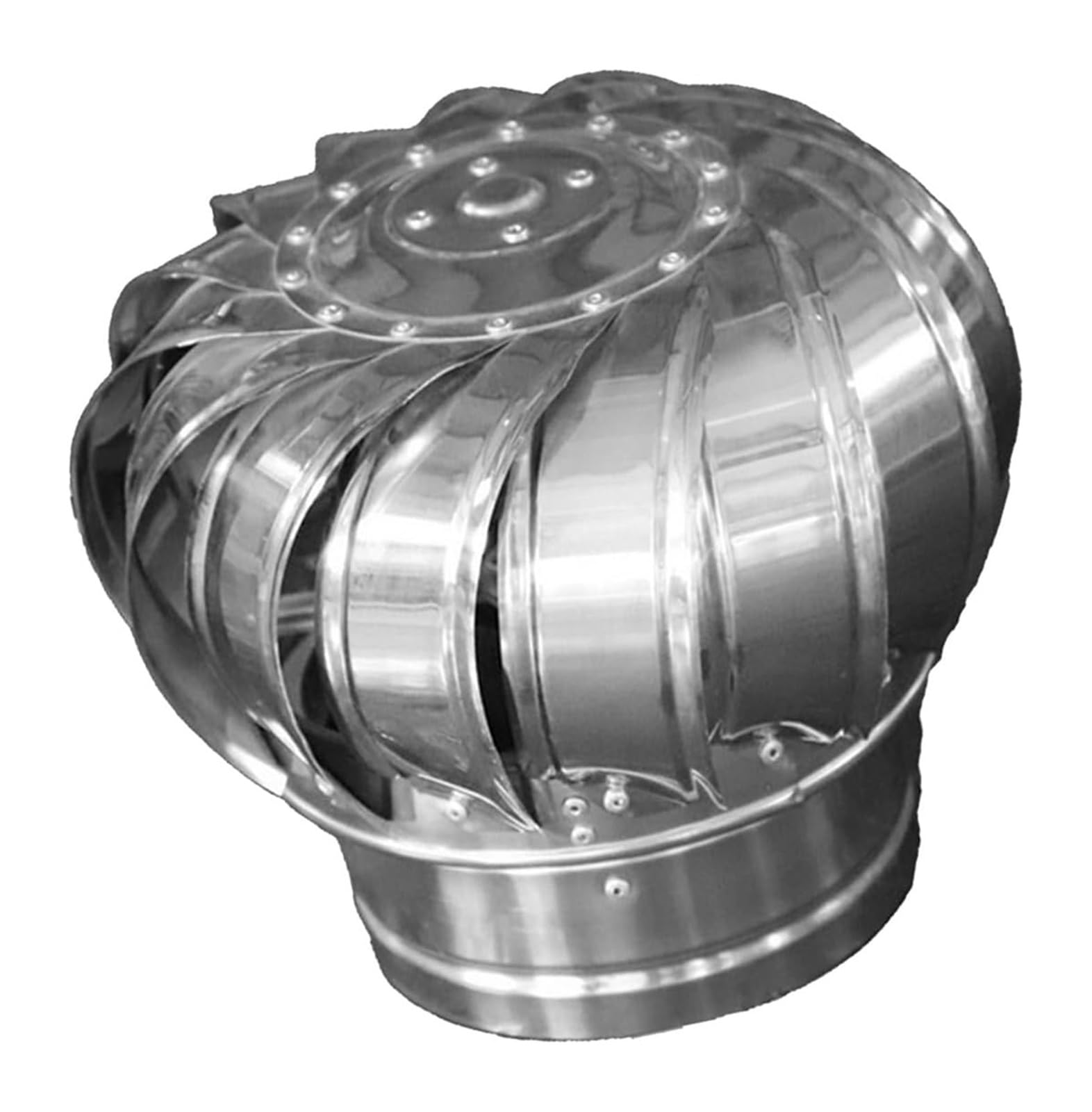 PBWERIGL Stainless Steel Roof Ventilator, Rotating Stainless Steel Chimney Hood Cap For Flue Pipe(160mm/6.30in)
