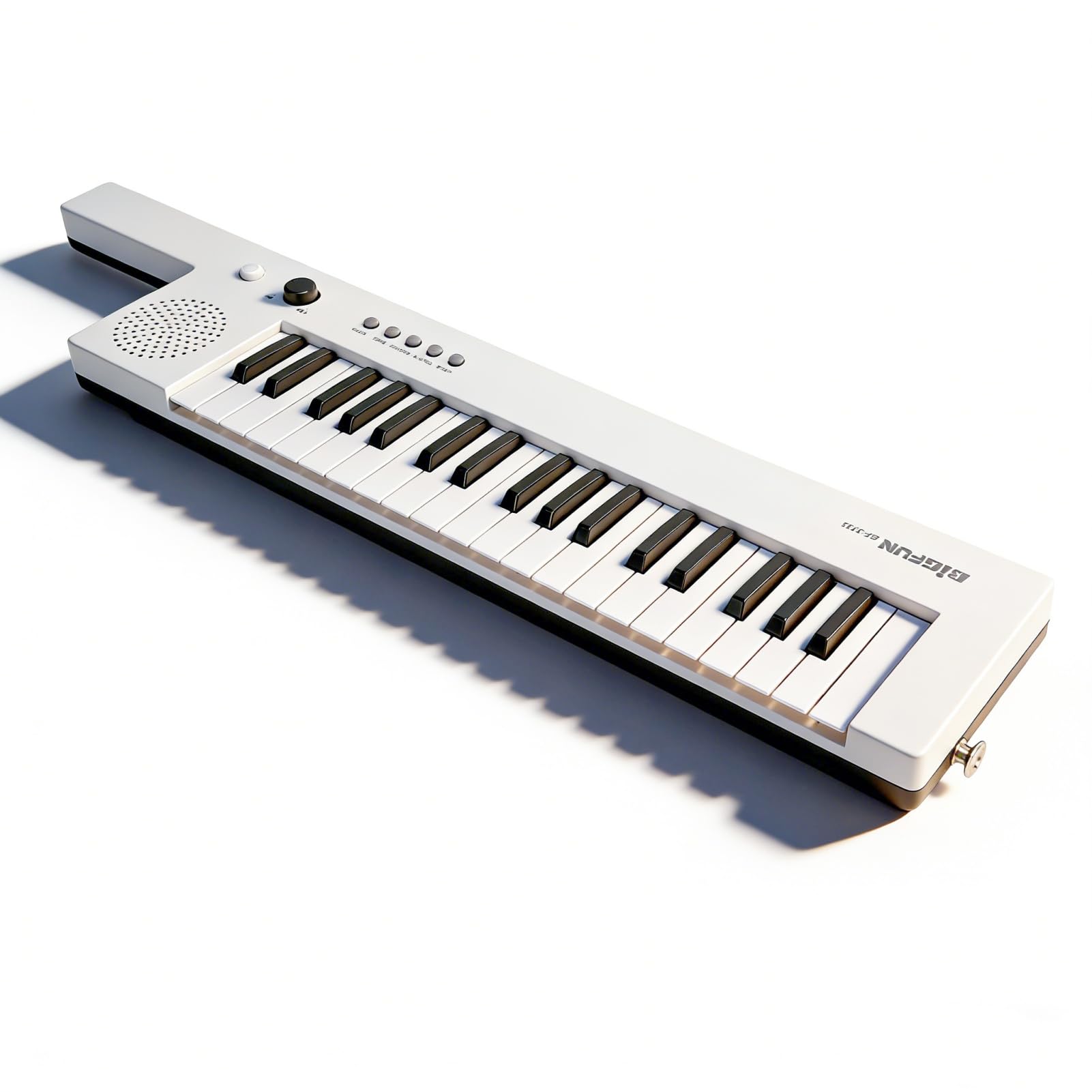 Organo Elettronico per Chitarra Portatile con Tastiera a 37 Tasti, Mini Keytar per Esercitazioni/esibizioni Musicali (BF-3755 bianco)
