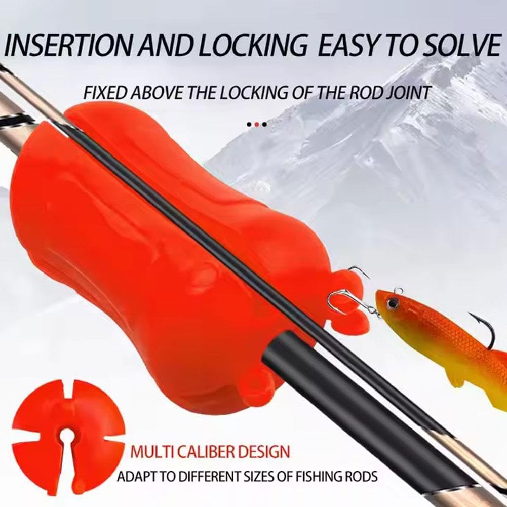 Clip Pour Canne à Pêche En Caoutchouc, Balle Fixe Portable, Clip De Support De Canne à Pêche, Clip De Support De Canne à Pêche En Caoutchouc Souple Et Flexible, Pêche Réutilisable (blanc