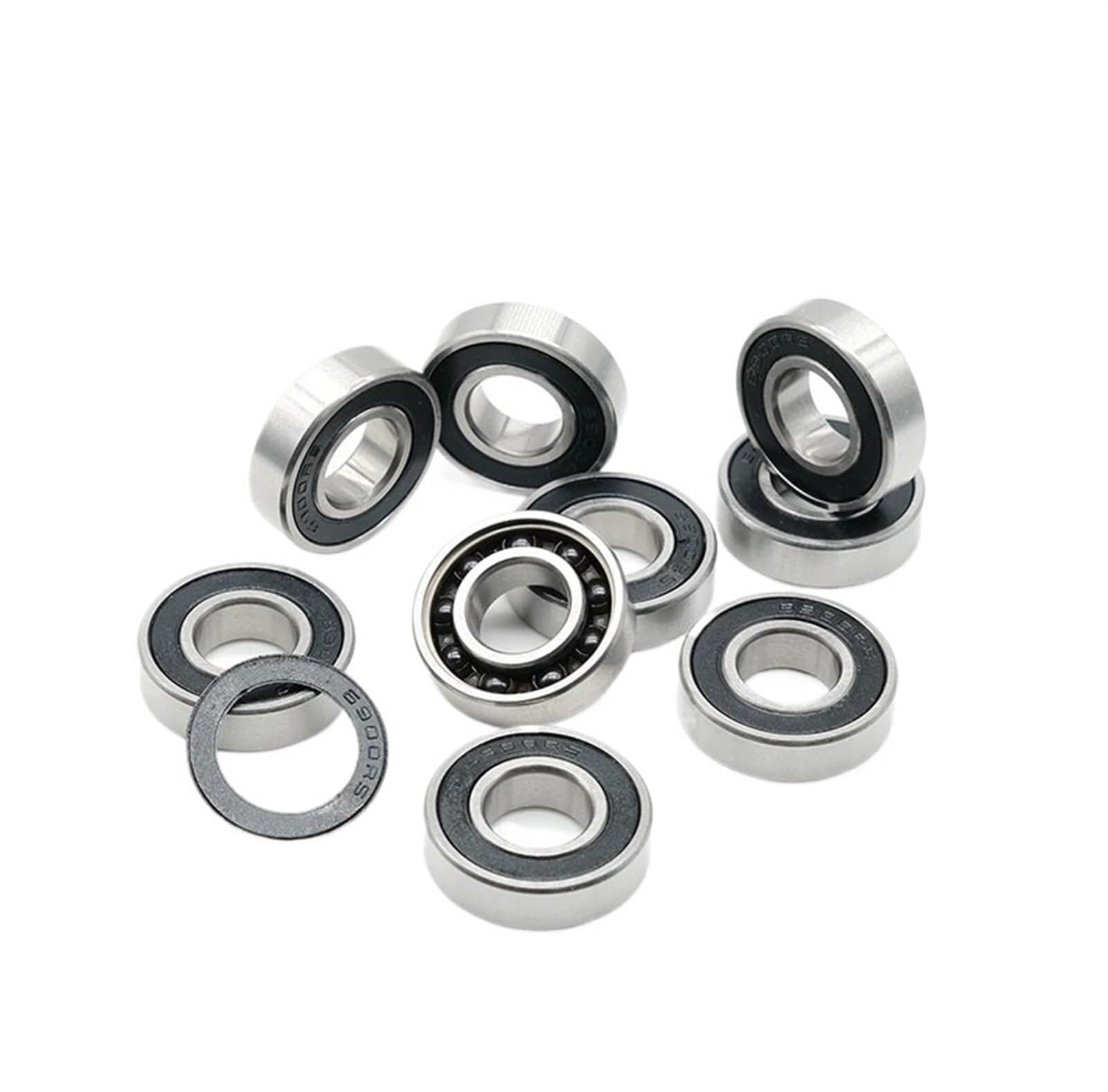 Bimetal Seal Shield Micro rodamiento rígido de Bolas 10 Uds S6900RS 10x22x6mm ABEC-7 rodamientos de Bolas de Acero Inoxidable