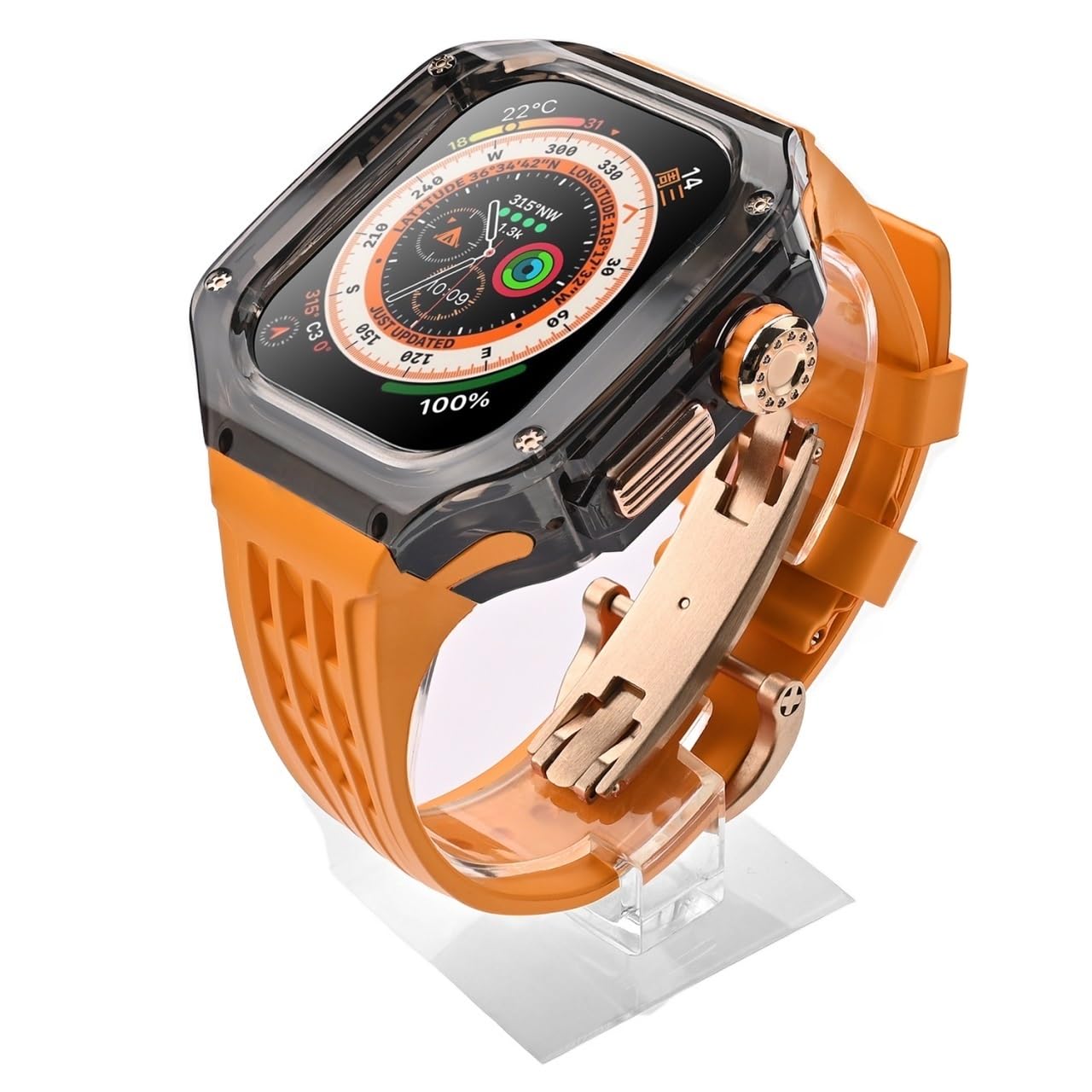 Boîtier de montre transparent SAAWEE et kit de modification 49 mm - 2