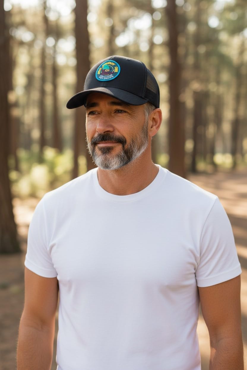 Woodsy Owl U.S Forest Service Trucker Hat with Woodsy Owl Woven Patch Give a Hoote Dont Pollute