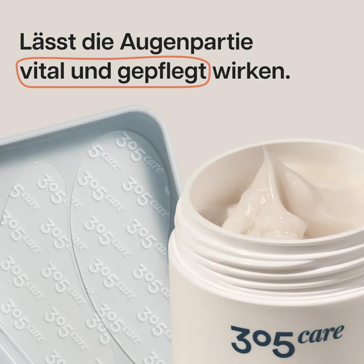 Morning Glow Eyecare Duo, Augencreme mit wiederverwendbaren Augenpads, Feuchtigkeitsspendende Augenpflege für alle Hauttypen