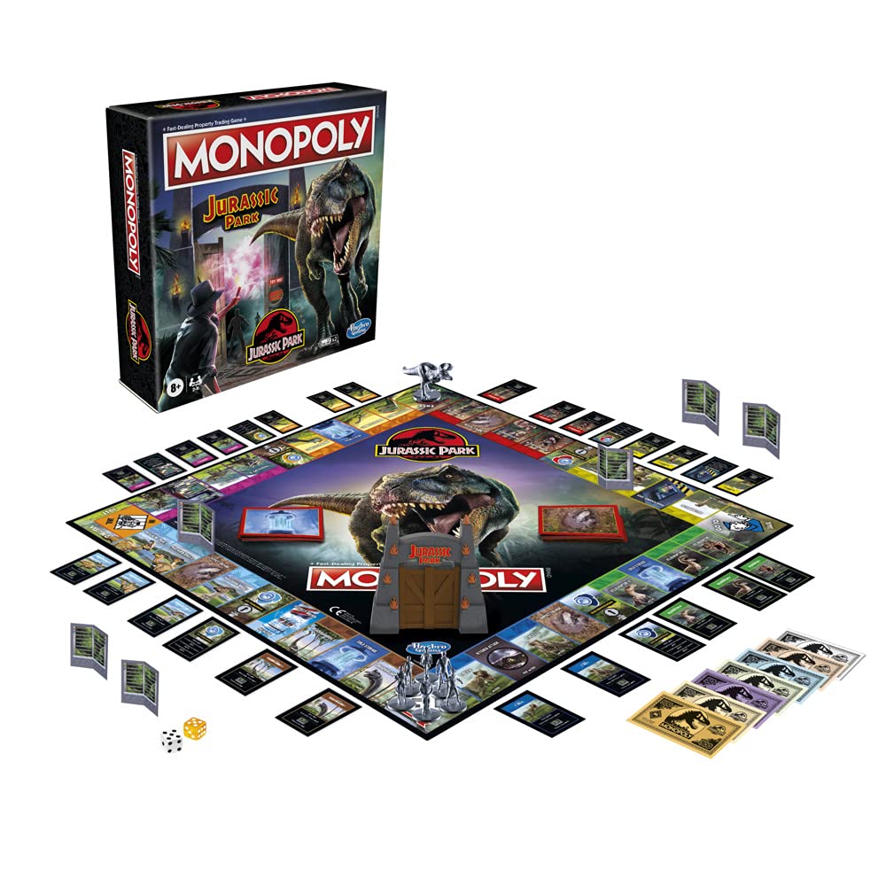 MONOPOLY - Jurassic Park (FR) : : Jeu de société Hasbro