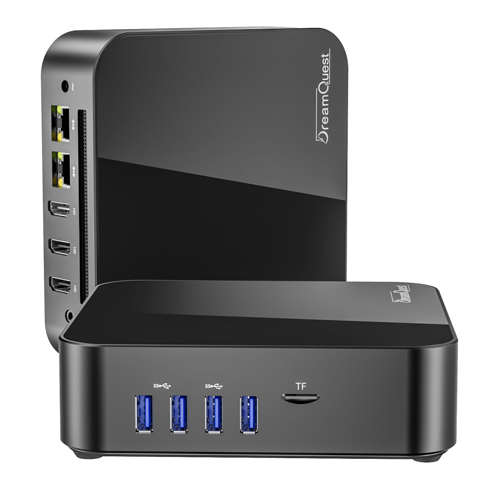 DreamQuest Ultra Fast Mini PC Windows 11 Pro Preinstalled, Intel N95 3.4GHz 12GB DDR5 512GB SSD, Portable Mini Desktop Stick PC with Dual Type C/HDMI Port WiFi 6/BT 5.3 for Home Office — view 9