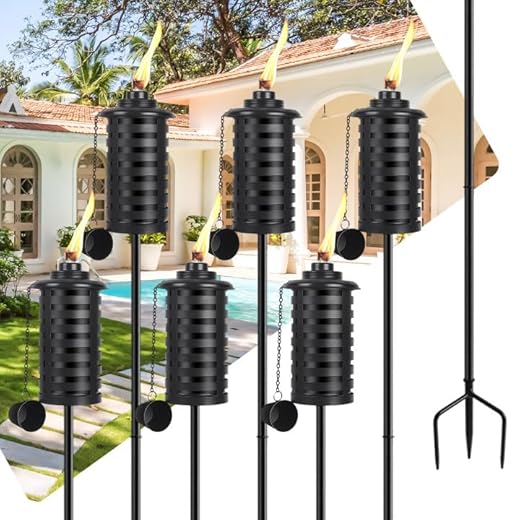 Metal Torches for Outdoor Decor