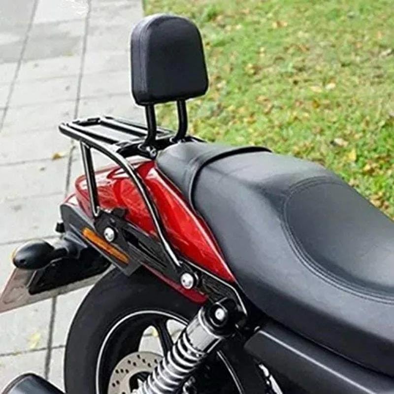リアブラケット オートバイ パッセンジャー ラゲッジ ラック バックレスト シーシーバー クッション パッド キット ために ストリ
