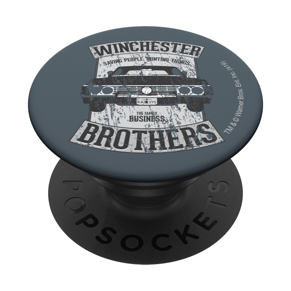 Supernatural Winchester Brother's Impala PopSockets Swappable PopGrip, Black