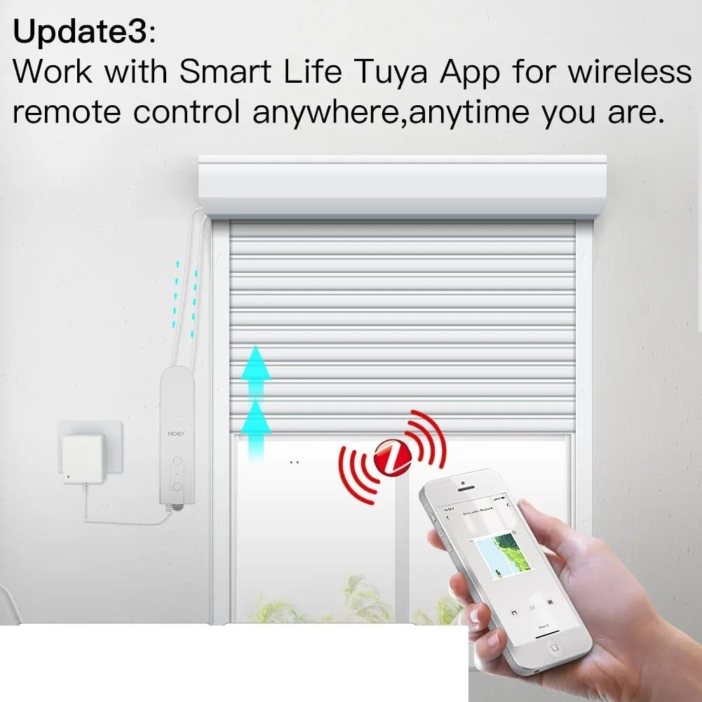 Smart DIY Motorized Roller Blinds/Shades Drive Motor Hub Tuya Life APP Alexa Home Voice Control
