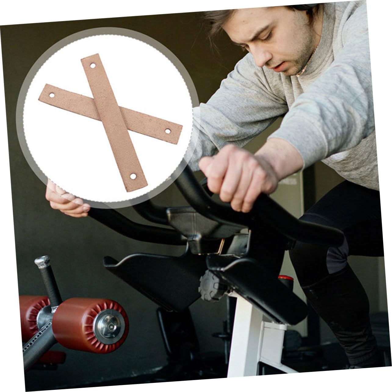 TOPBATHY 4 Set Pastiglie per Freni Bici da Spinning Pastiglie Frenanti Resistente Allusura per Ciclismo Indoor Facili da Installare Sicure da Utilizzare Ottime per Amanti del 2 Pezzi * 4