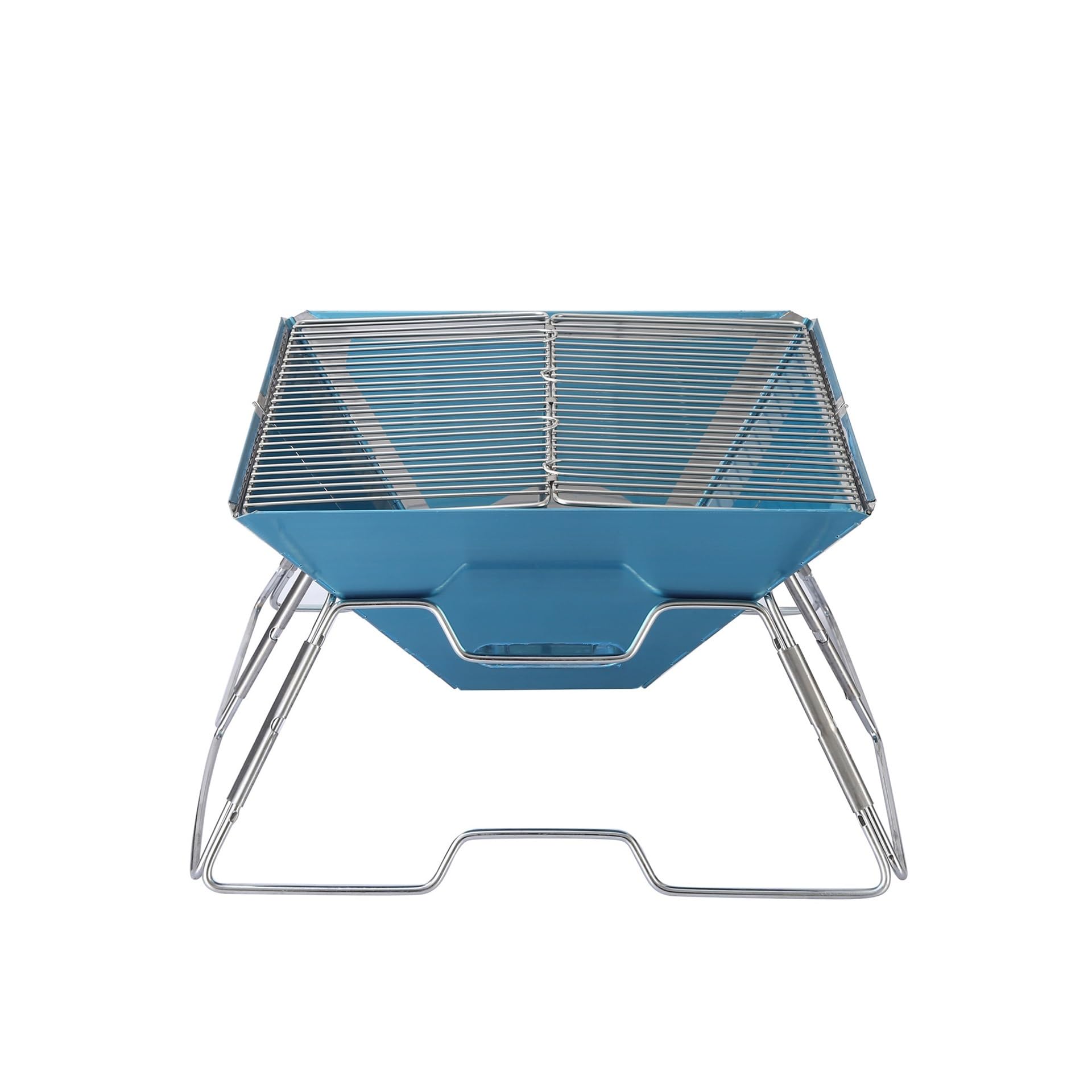 Brasero Exterieur Grille de Barbecue Pliante en Acier Inoxydable, réchaud Pique-Nique extérieur séparable, poêle à Bois, Support Portable for Le Camping