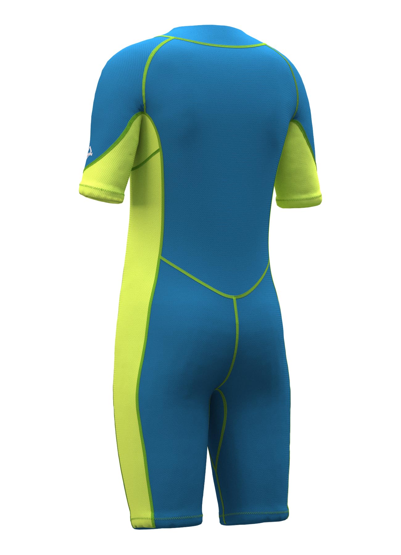 Hevto Kids Wetsuit Shorty Boys Girls Toddler Youth Size 8 Year 2mm Neoprene Wet Suit Front Zip Thermal Swimming in Cold Water (Green, 8)