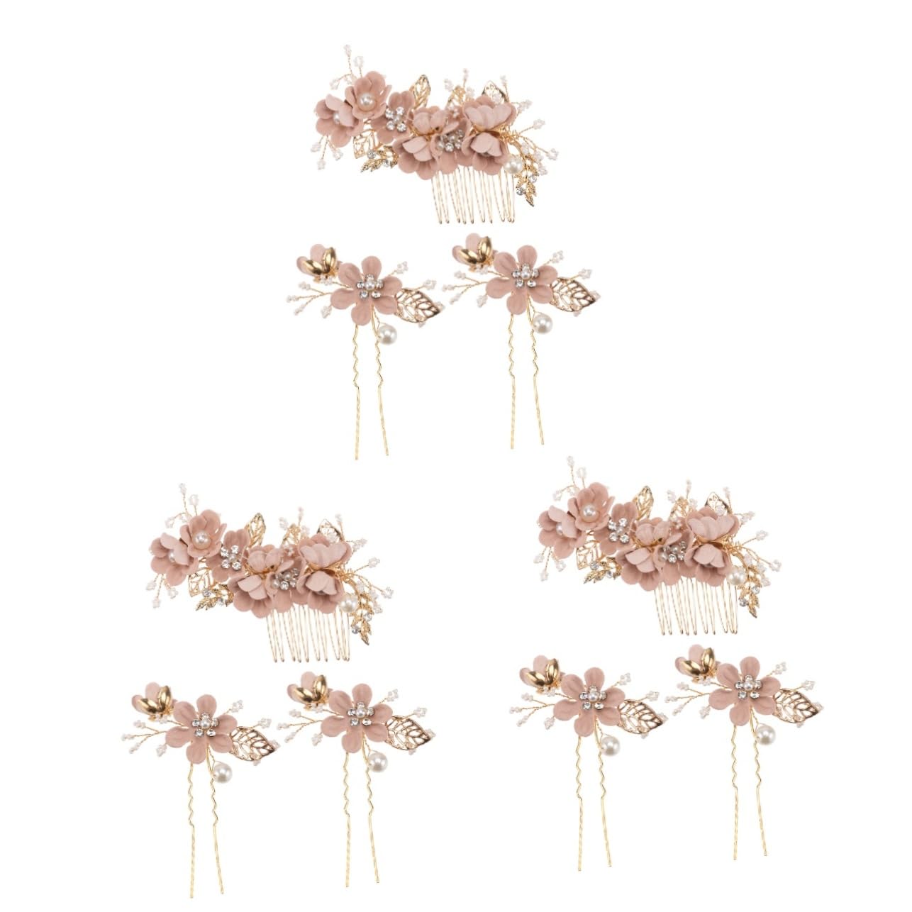 FRCOLOR 9pezzi Pettine Rhinestone Accessori Per Acconciature Matrimonio Adatti Per Per La Nuziale