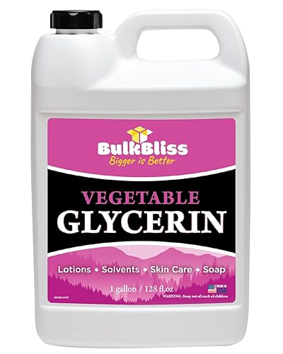 Miniatura 1 de BulkBliss Glicerina vegetal de grado alimenticio, sin OMG para la piel, manualidades, líquido de glicerina de 1 galón