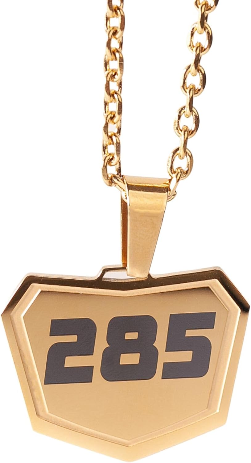 Motocross Number Necklace - Pendant for Dirt Bike and Motocross Racing - 3 Digit Chain - Racing Number Jewelry and Chain