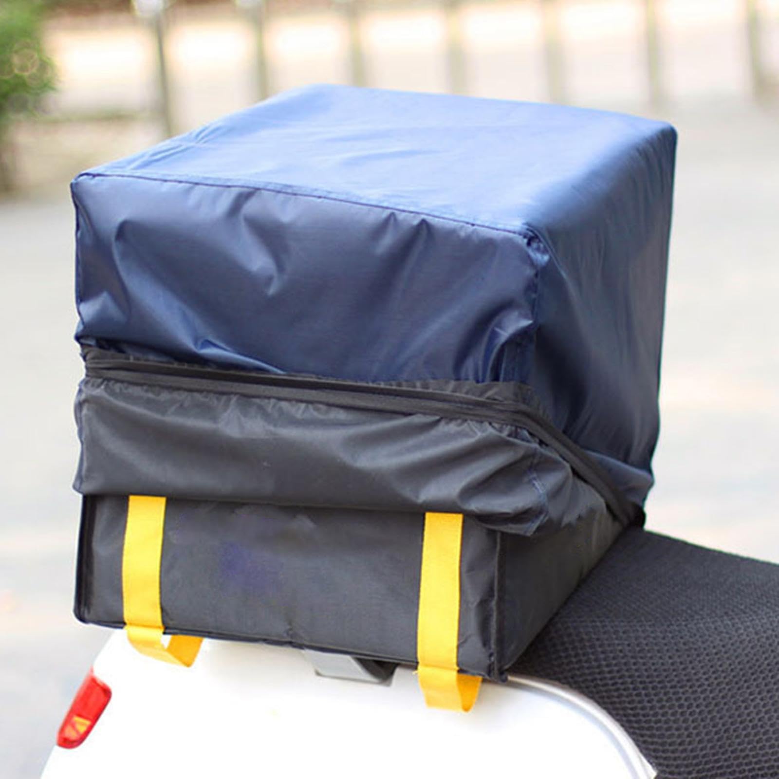 Housse Imperméable de Protection Boîte Livraison Alimentaire Housse Étanche Panier Vélo Couvercle Anti-poussière pour Sac Chauffant Doublure Résistant