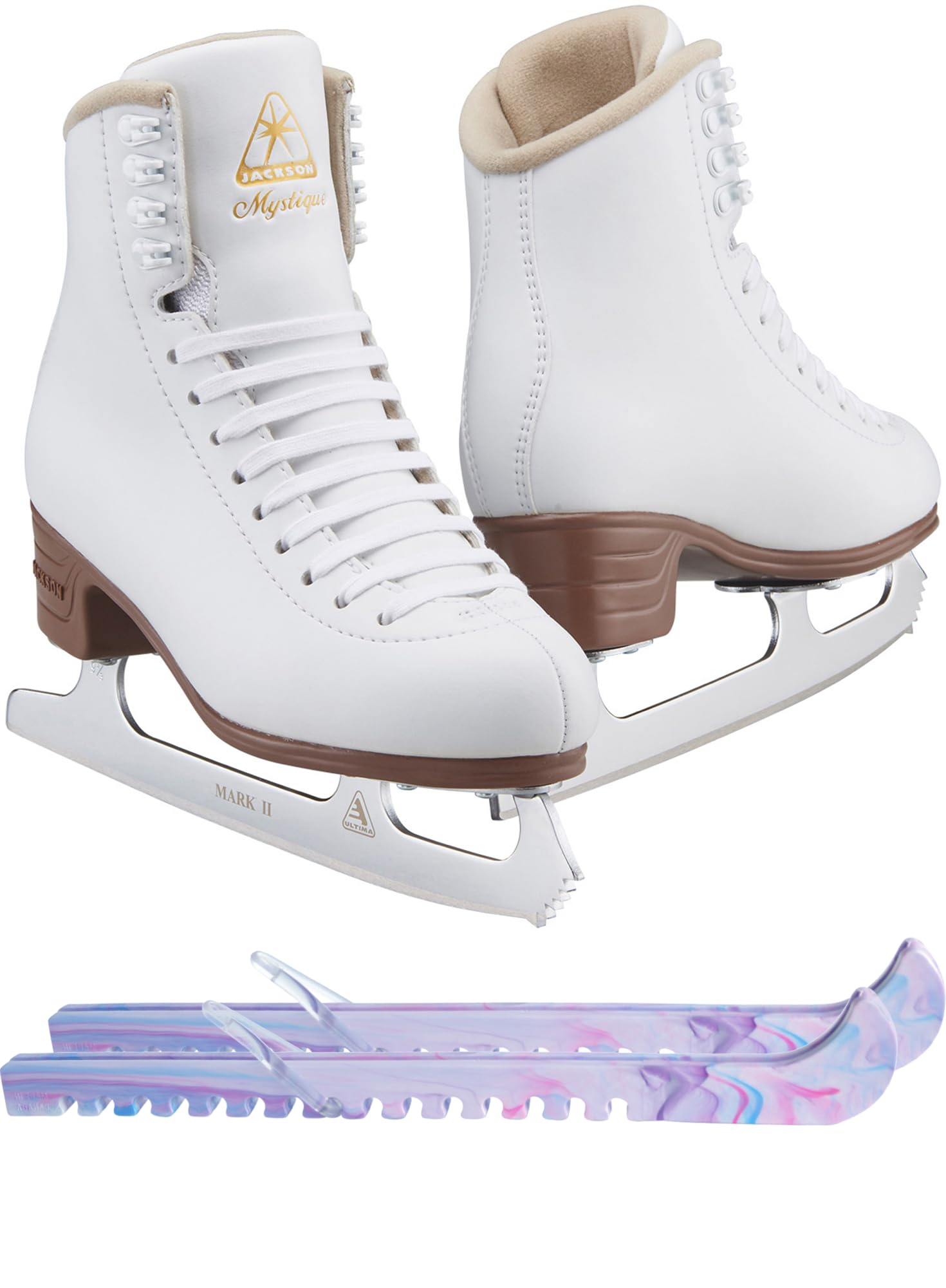 Jackson Ultima Figure Ice Skates for Women and Girls Bundle with Bag and/or Guardog Skate Guards
