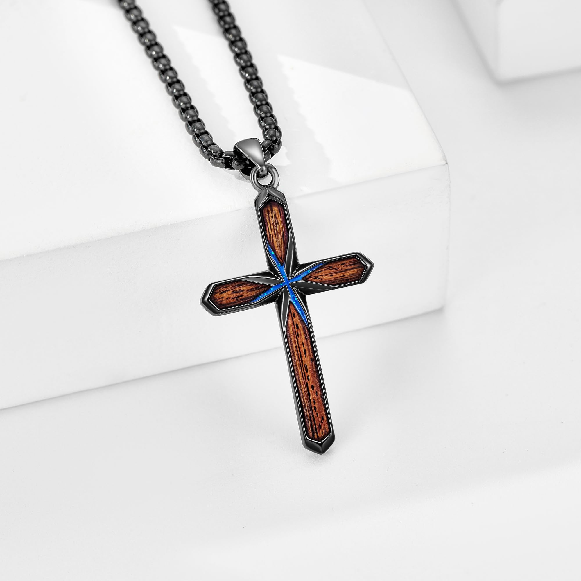 YAFEINI Regali per battesimo in argento 925 Virgen De Guadalupe/mani in preghiera/San Cristoforo ciondolo collana gioielli cristiani regali cresima, 22 inches (with extender), Argento sterling, Non