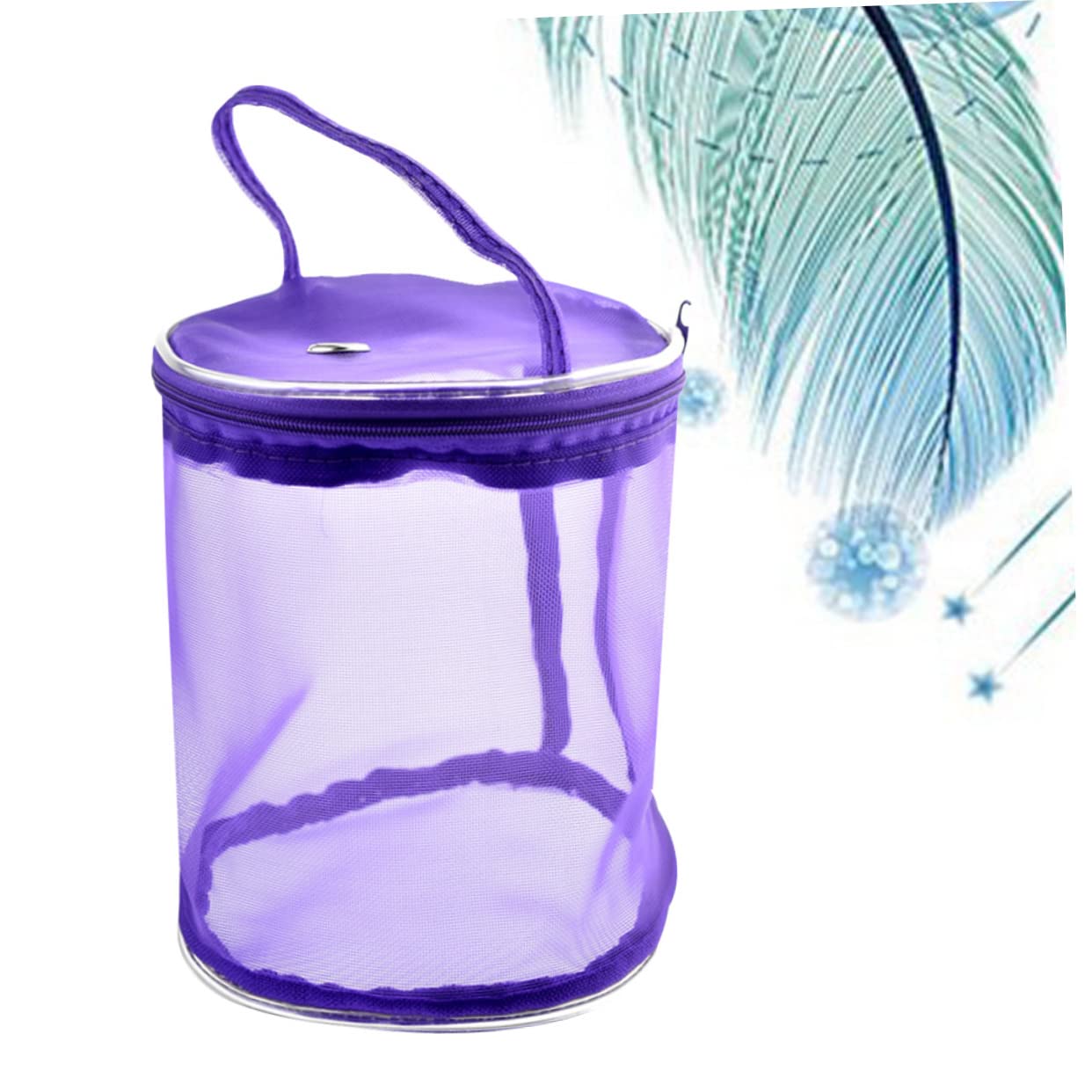 KOMBIUDA Borsa Portaoggetti per Filati da Maglia 3 Pezzi in Materiale Naturale per Casa E Viaggio