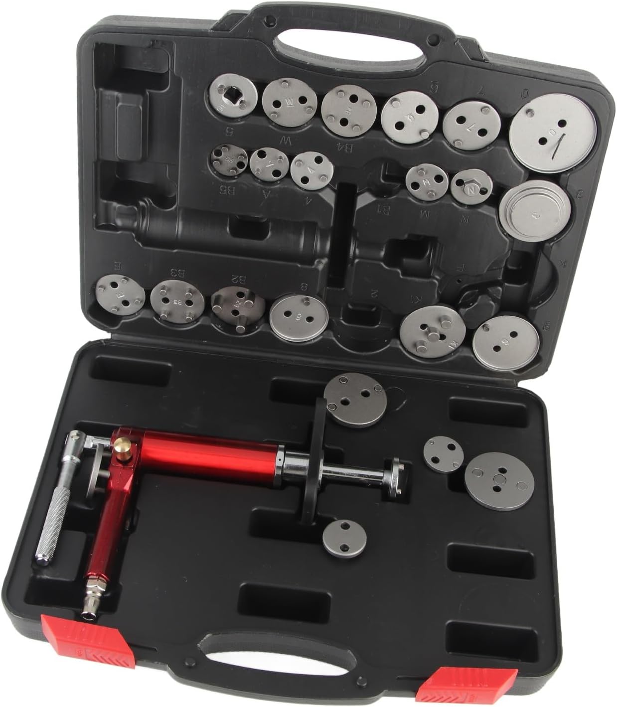 24PCS Brake Piston Wind Back Tool Kit 45 Steel 118psi High Efficiency Universal Fit for Cars